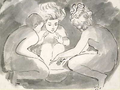 Children Round a Fire by William Blake